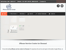 Tablet Screenshot of iphoneservicecenterinchennai.com